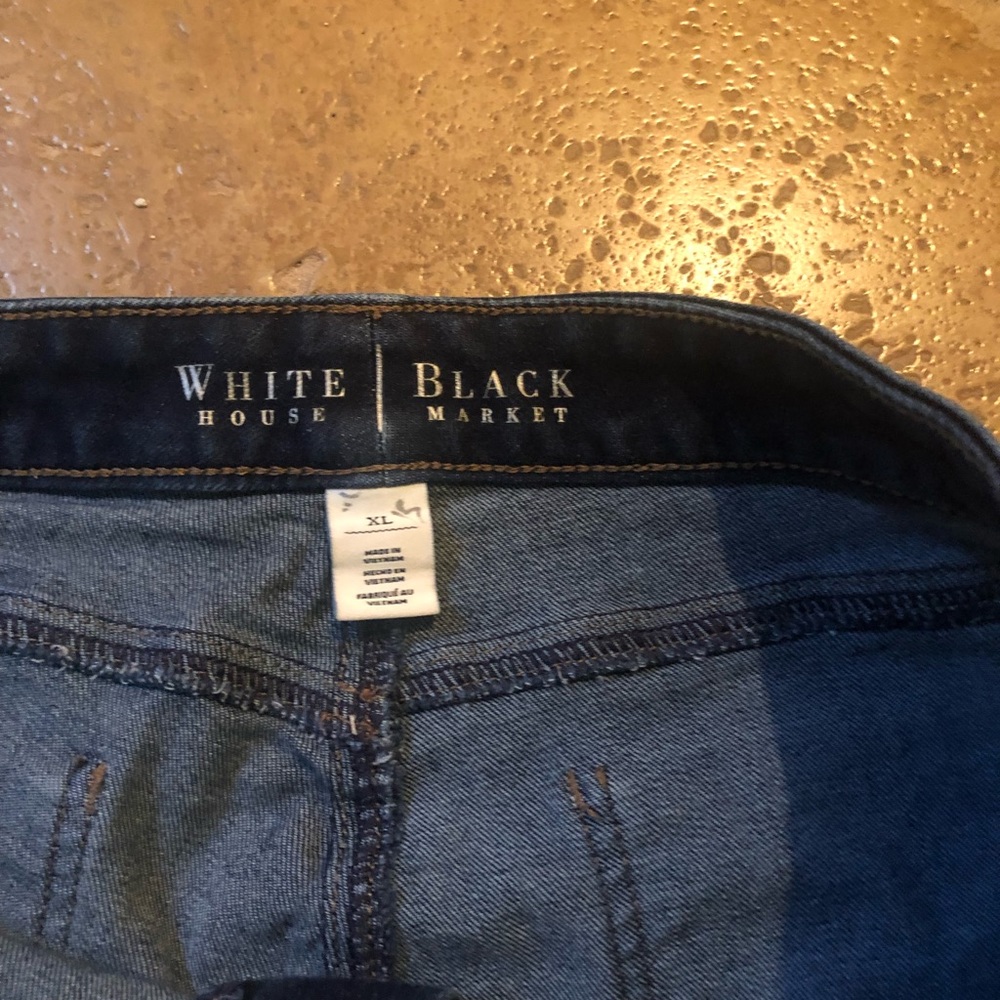 Black /white market jeans